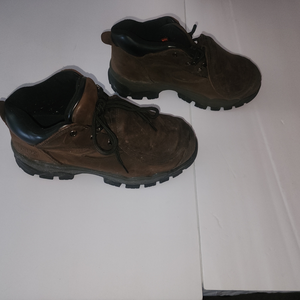 Red Wing Shoes Men's Dark Brown Leather Work Boots Size 10